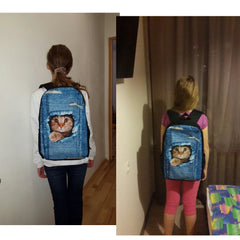 French Bulldog 3D Print School Bag for Kids Women