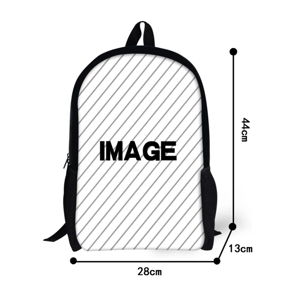 French Bulldog 3D Print School Bag for Kids Women