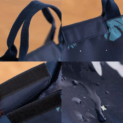 Insulated Canvas Lunch Bag Portable Cooler Lunch Box