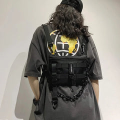 Tactical Chest Bag Unisex Streetwear Hip Hop Vest Waist Pack Nylon Purse