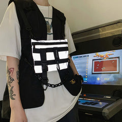 Tactical Chest Bag Unisex Streetwear Hip Hop Vest Waist Pack Nylon Purse