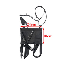 Tactical Chest Bag Unisex Streetwear Hip Hop Vest Waist Pack Nylon Purse