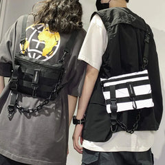 Tactical Chest Bag Unisex Streetwear Hip Hop Vest Waist Pack Nylon Purse