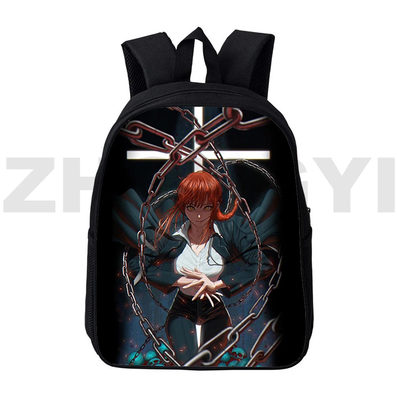 Harajuku Chainsaw Man 3D Backpack College Student Bag