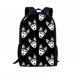 Funny Cartoon Husky School Bags for Kids Children Schoolbags with Animals