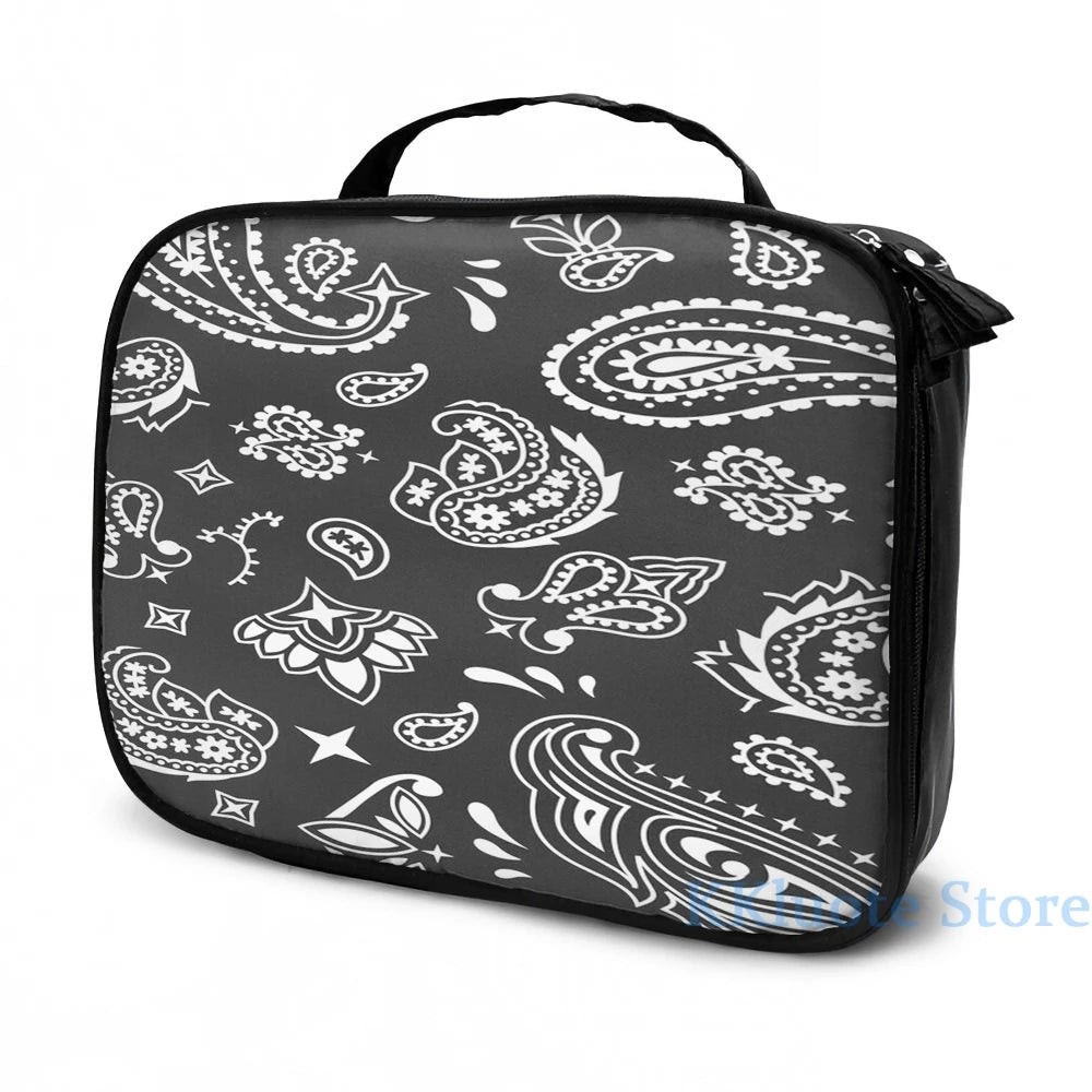 Funny Graphic Bandana Pattern USB Charge Backpack
