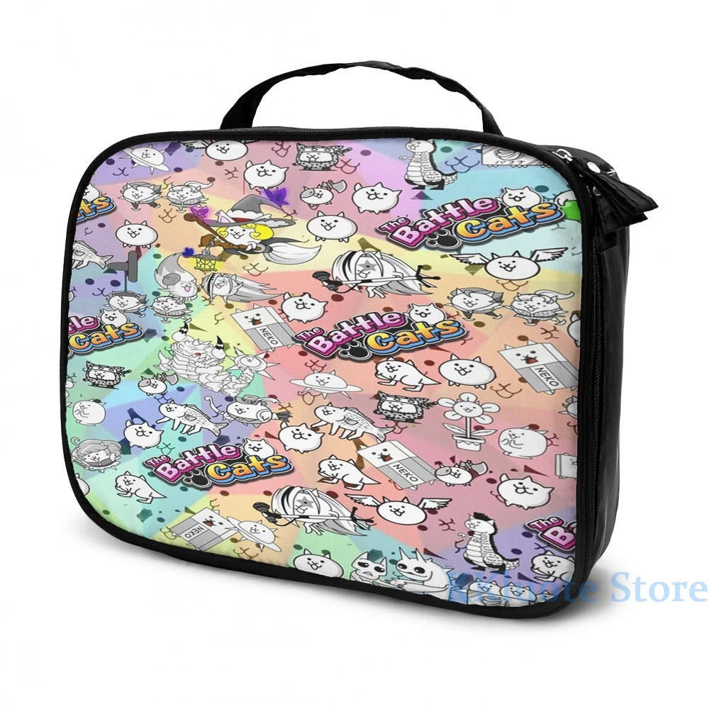 Funny Graphic print Battle Cats USB Charge Backpack Men Women Travel Laptop Bag