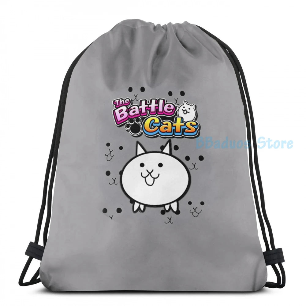 Funny Graphic print Battle Cats USB Charge Backpack School bag
