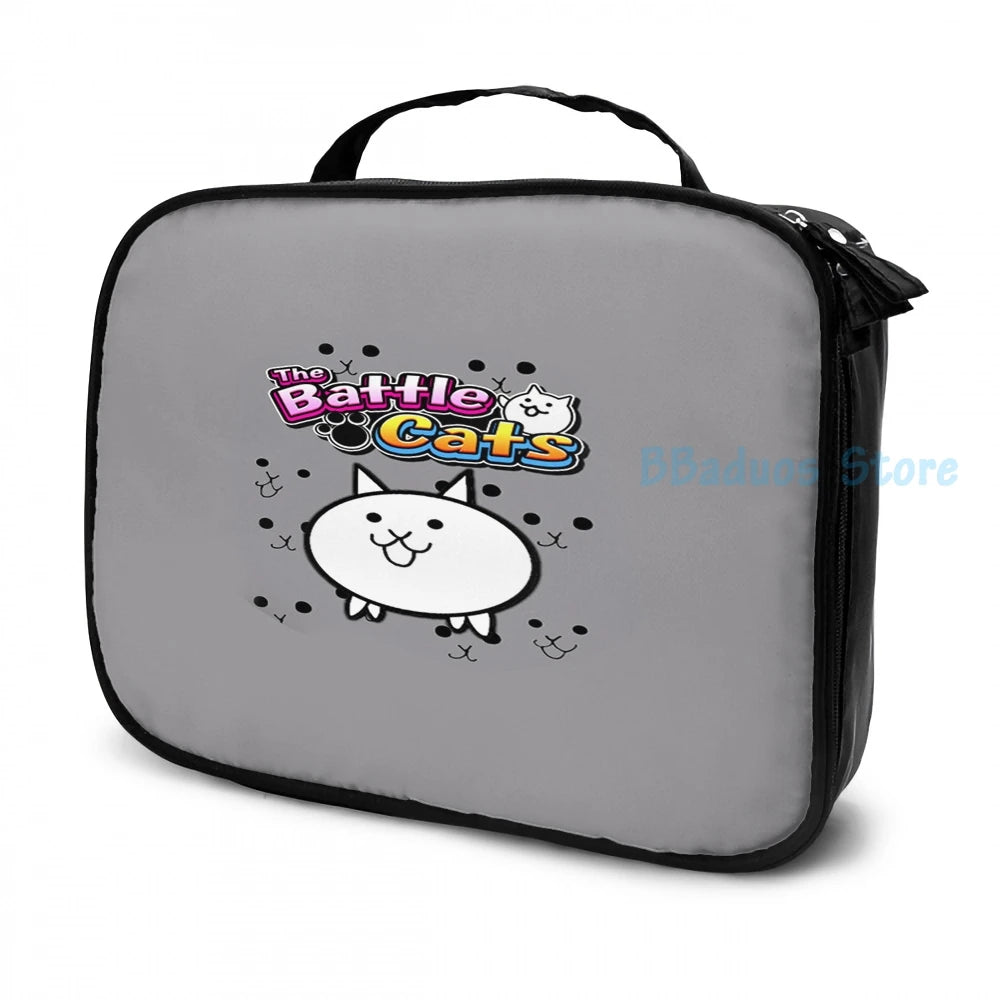 Funny Graphic print Battle Cats USB Charge Backpack School bag