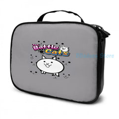 Funny Graphic print Battle Cats USB Charge Backpack School bag