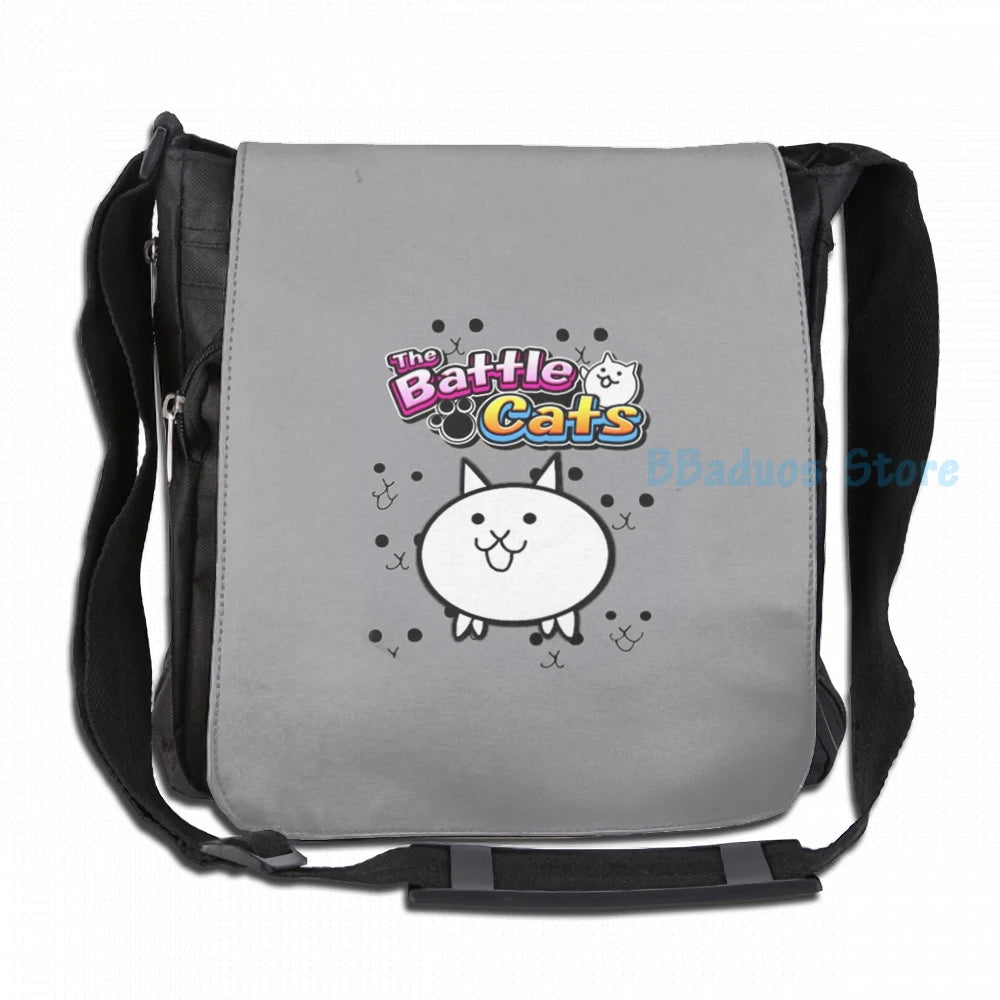 Funny Graphic print Battle Cats USB Charge Backpack School bag