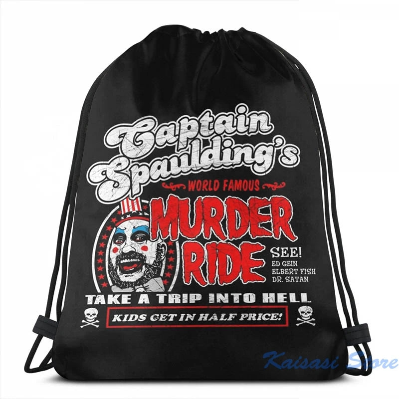 Funny Captain Spaulding Murder Ride USB Charge Backpack