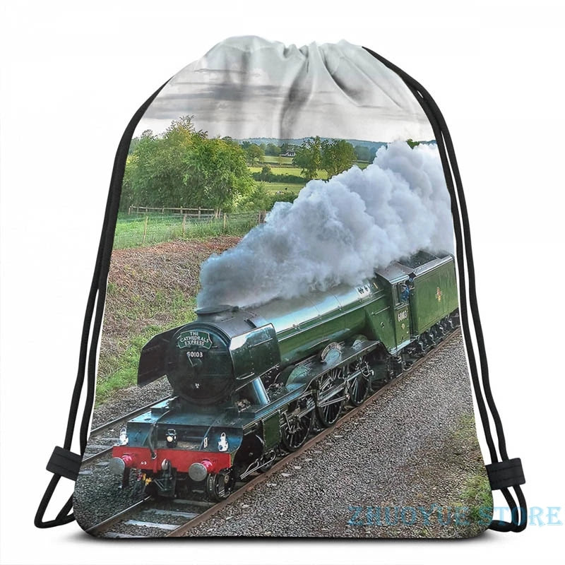 Flying Scotsman USB Charge Backpack School Travel Laptop Bag