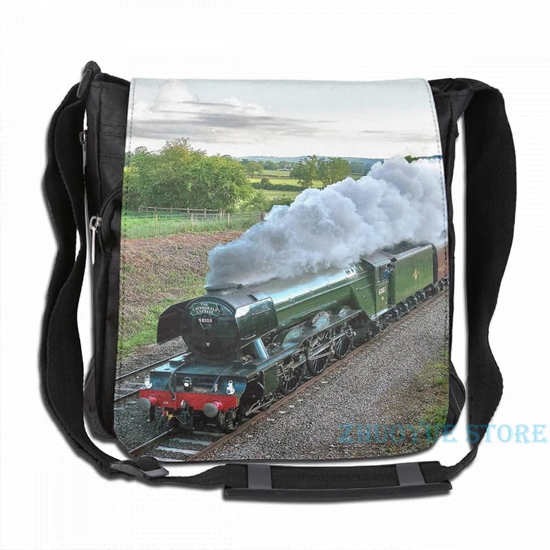 Flying Scotsman USB Charge Backpack School Travel Laptop Bag