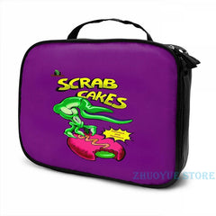 Funny Oddworld Scrab Cakes USB Charge Backpack School Bags