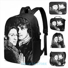 Outlander USB Charge Backpack Travel Laptop Bag