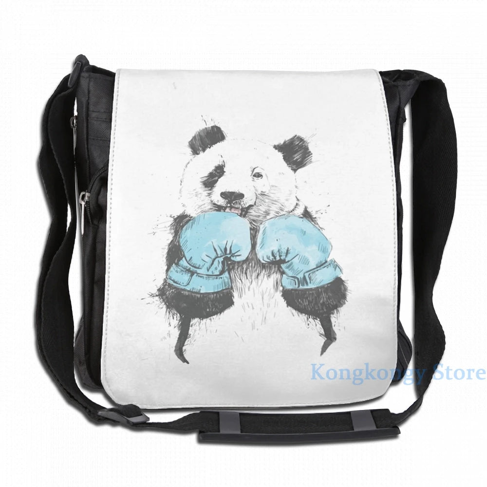 Boxing Panda USB Charge Backpack Travel Laptop Bag