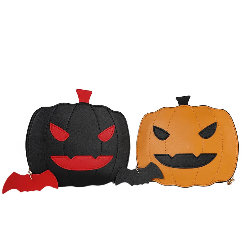Funny Halloween Pumpkin Messenger Chain Bag Women Shoulder Bag