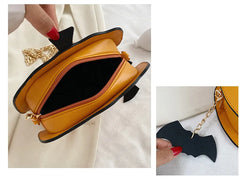 Funny Halloween Pumpkin Messenger Chain Bag Women Shoulder Bag
