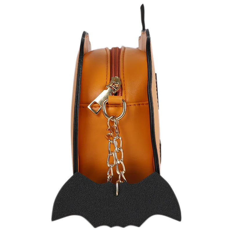 Funny Halloween Pumpkin Messenger Chain Bag Women Shoulder Bag