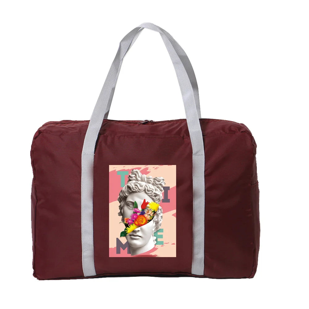 Funny Series Print Travel Bags Large Capacity Luggage Women Handbags