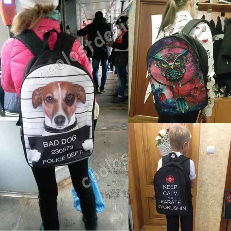 Funny Space Cat Unicorn Backpack Laser Cat Kitty Daypack Children