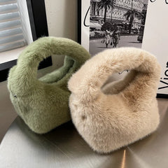 Furry Crossbody Bag Plush Small Handbag