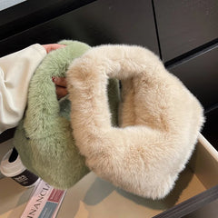 Furry Crossbody Bag Plush Small Handbag