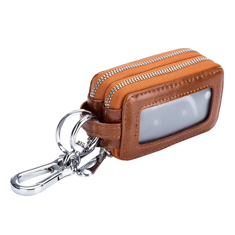 Fashion Key Holder Double Zipper Car Key Wallet