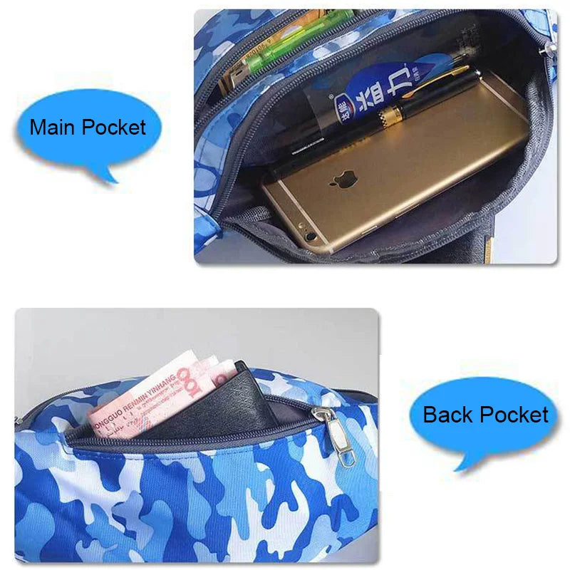 Colorful Waist Bag Fanny Pack Zipper Pouch Packs