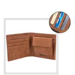 RFID PU Leather Change Bag Men Wallet Version Men's Short Wallet Pu Wallet Purse