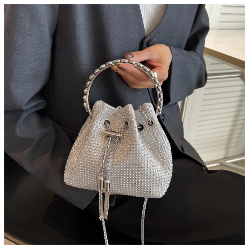 Shining Diamond Bag Rhinestone Handbag Women Crossbody Purse Ladies Shoulder
