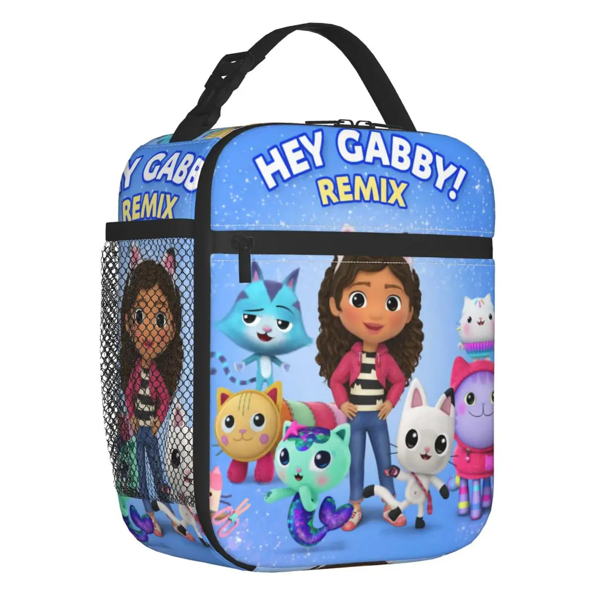 Gabby Cats Lunch Bag for Outdoor Picnic Pandy Paws Mermaid