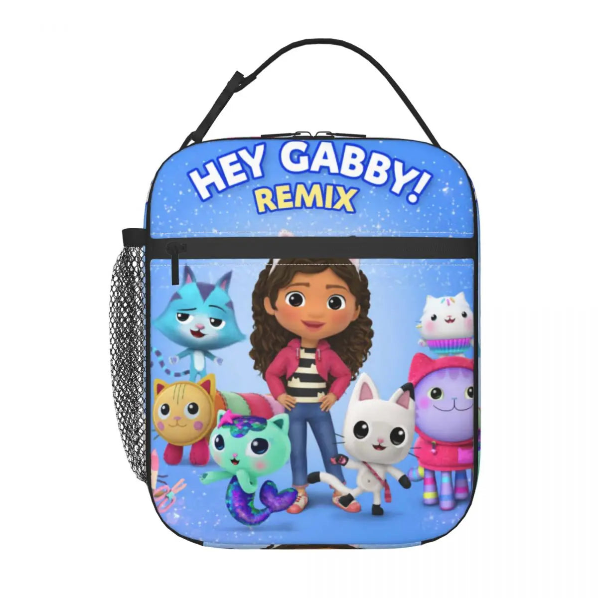Gabby Cats Lunch Bag for Outdoor Picnic Pandy Paws Mermaid