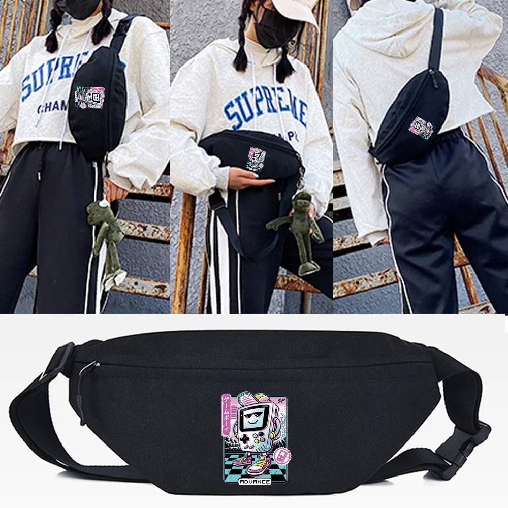 Game Console Waist Bag Large Capacity Unisex Chest Pack