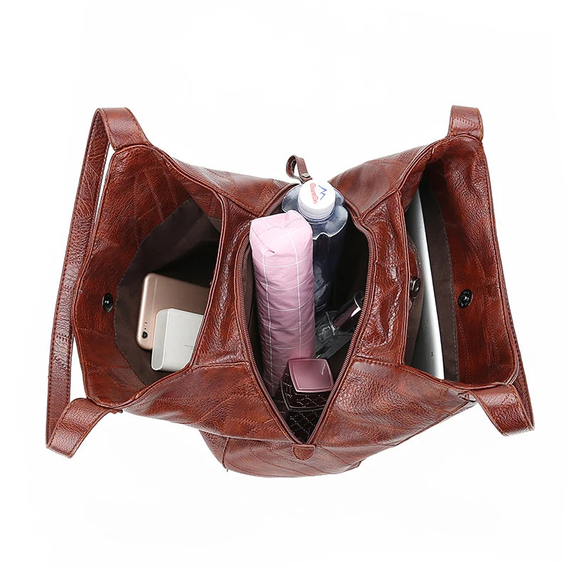 Geestock Top-Handle Bags Soft Leather Shoulder Bags Ladies Totes Bag