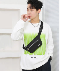Geestock Nylon Waist Bag Pack Purse Men's Shoulder Chest Bag
