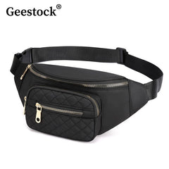 Geestock Waist Pack Bag Unisex Fanny Pack Hip Bum Bag for Outdoors