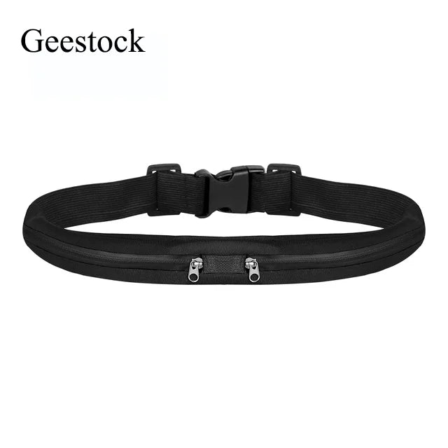 Geestock Waterproof Sport Running Belt Bag Jogging Waist Pocket