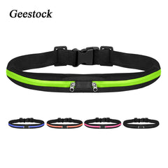 Geestock Waterproof Sport Running Belt Bag Jogging Waist Pocket