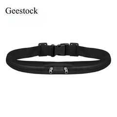 Geestock Waterproof Sport Running Belt Bag Jogging Waist Pocket
