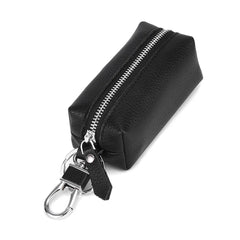 Genuine Leather Key Wallet Small Purse Zipper Key Chain Organizer Bag