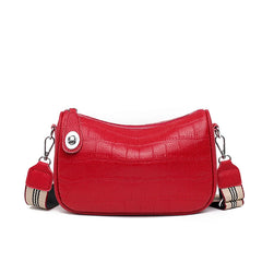 Stone Pattern Crossbody Bag Cow Leather Shoulder Bag Women Real Leather Handbags