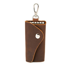 Leather Car Key Bag for Men and Women