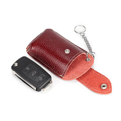 Men's Leather Car Key Wallet Key Holder Organizer Key Case Bag