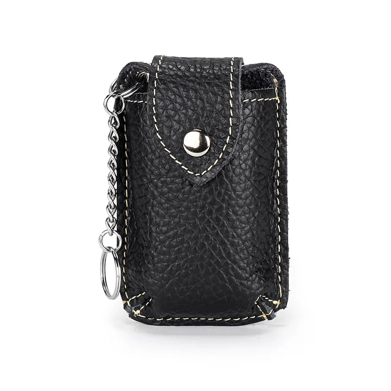 Men's Leather Car Key Wallet Key Holder Organizer Key Case Bag