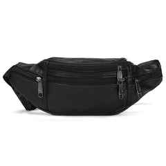 Leather Casual Men's Waist Fanny Packs Hip Belt Bag For Mobile Phone Travel