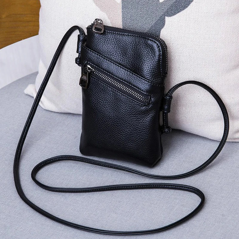 Leather Crossbody Bag Women Handbag Shoulder Party Purse Chain Pouch