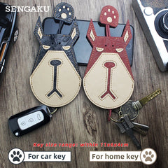 Leather Key Housekeeper Wall Organizer Men Women Key Wallets