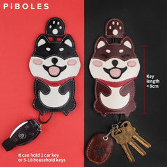 Leather Key Wallet Smart Key Slot Pouch Housekeeper Key Holder Bag